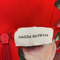 Load image into Gallery viewer, Magda Butrym Red Lesina Floral Printed Silk Mini Dress
