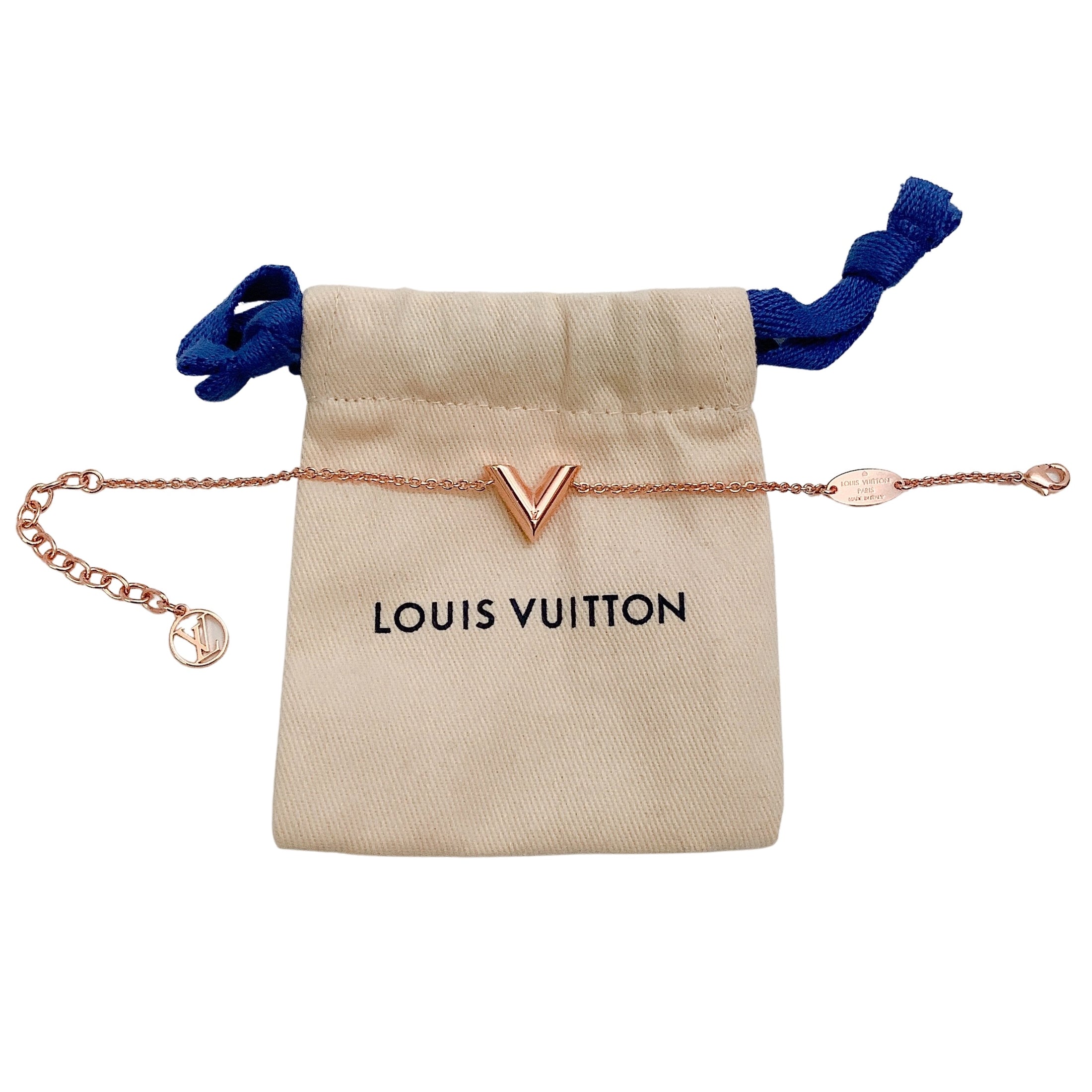 Louis Vuitton Rose Gold Essential V Bracelet