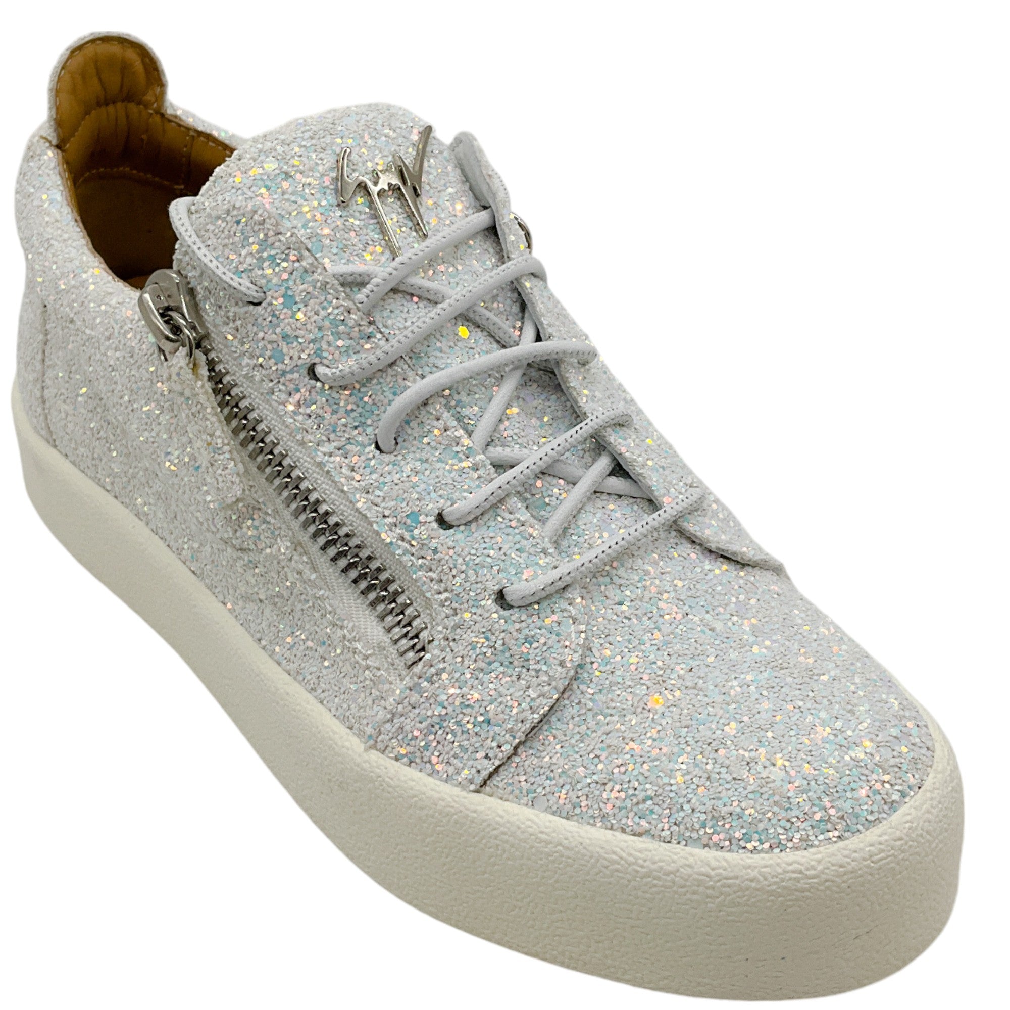 Giuseppe Zanotti Milk Glitter Low Top Sneakers