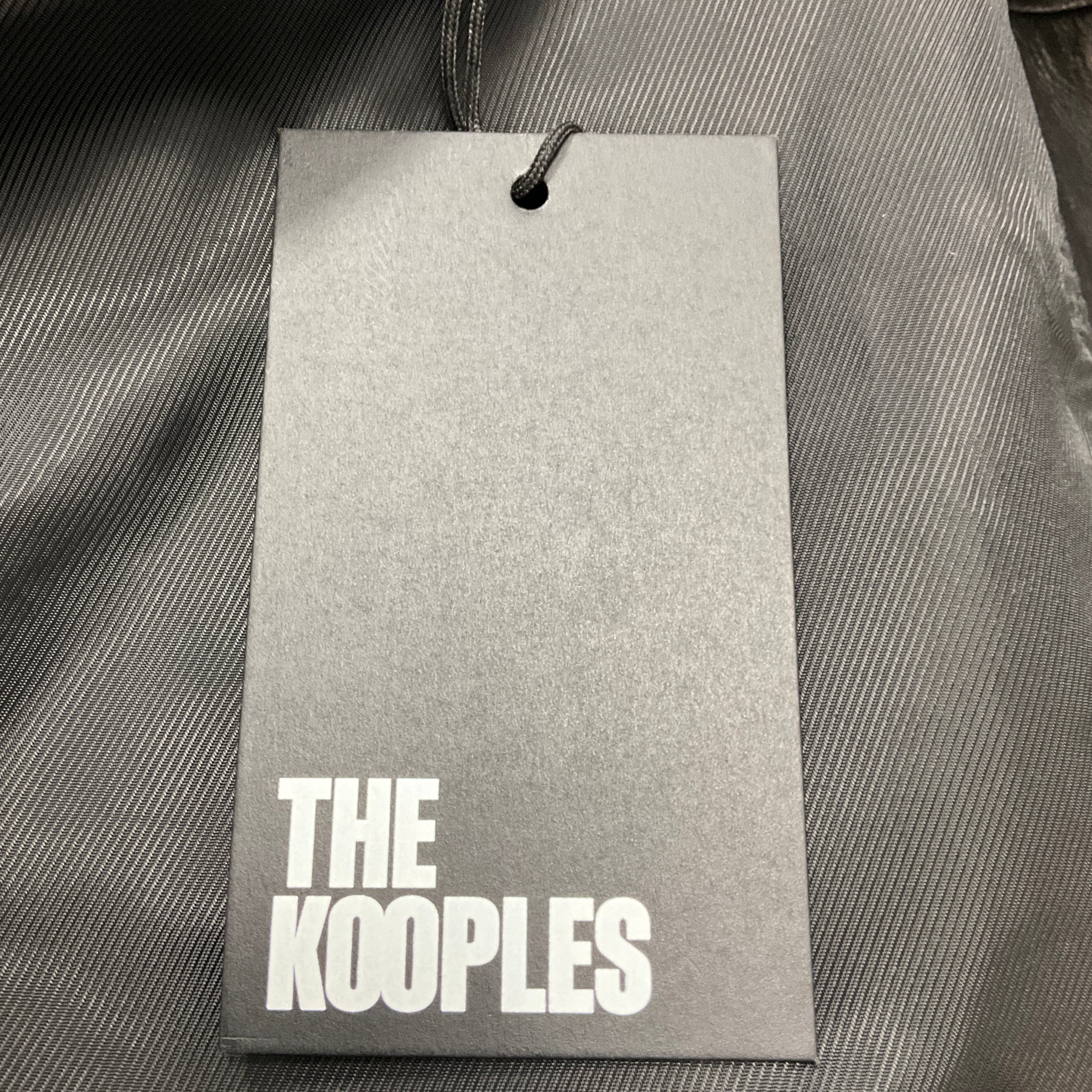 The Kooples Men's Black Lambskin Leather Moto Jacket