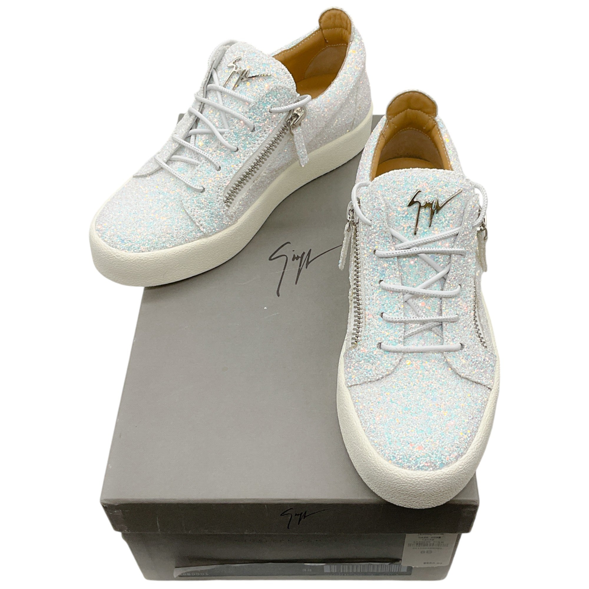 Giuseppe Zanotti Milk Glitter Low Top Sneakers