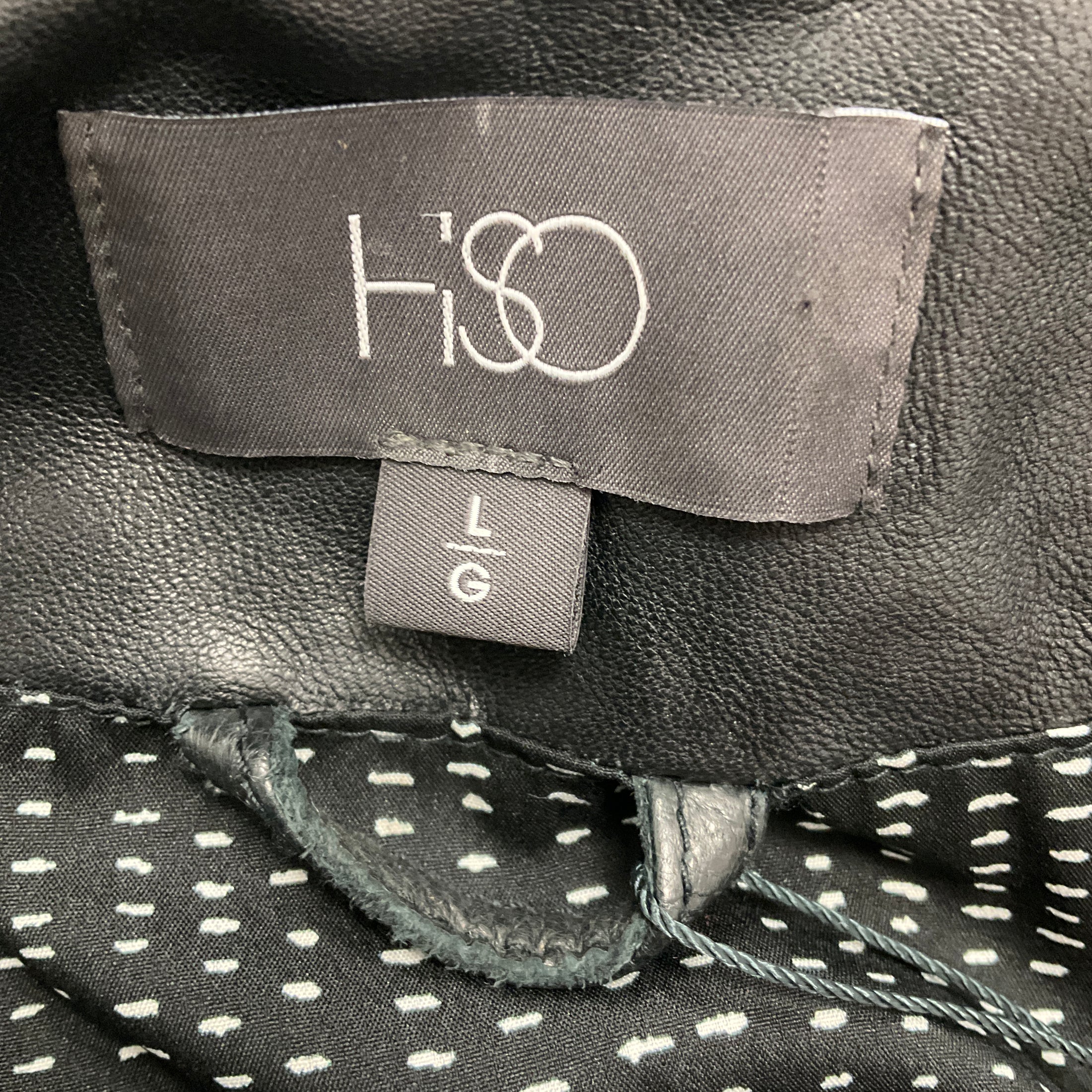 HiSO Black Lion Quilted Leather Jacket