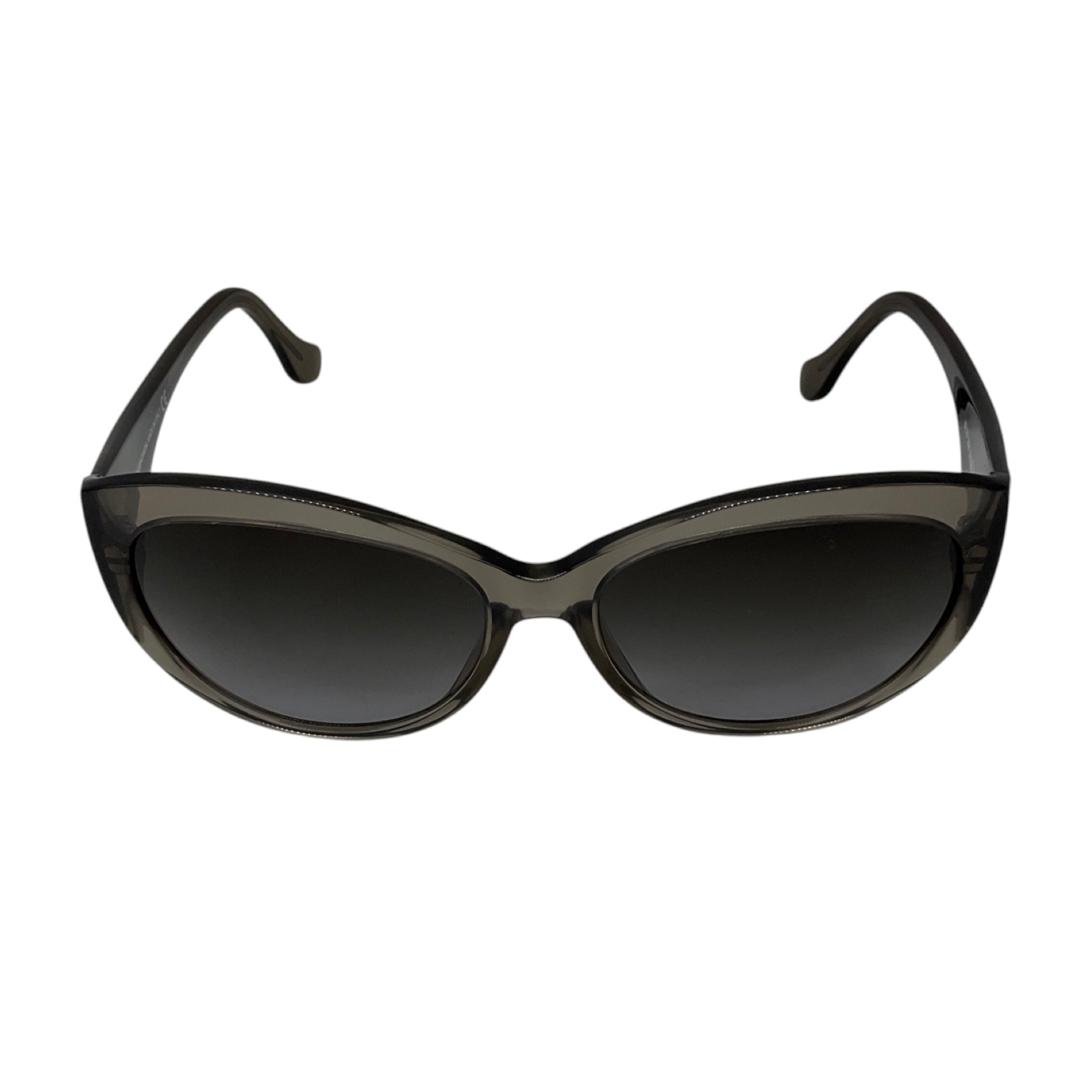 Balenciaga Grey Gradient Lens Cat Eye Acetate Sunglasses