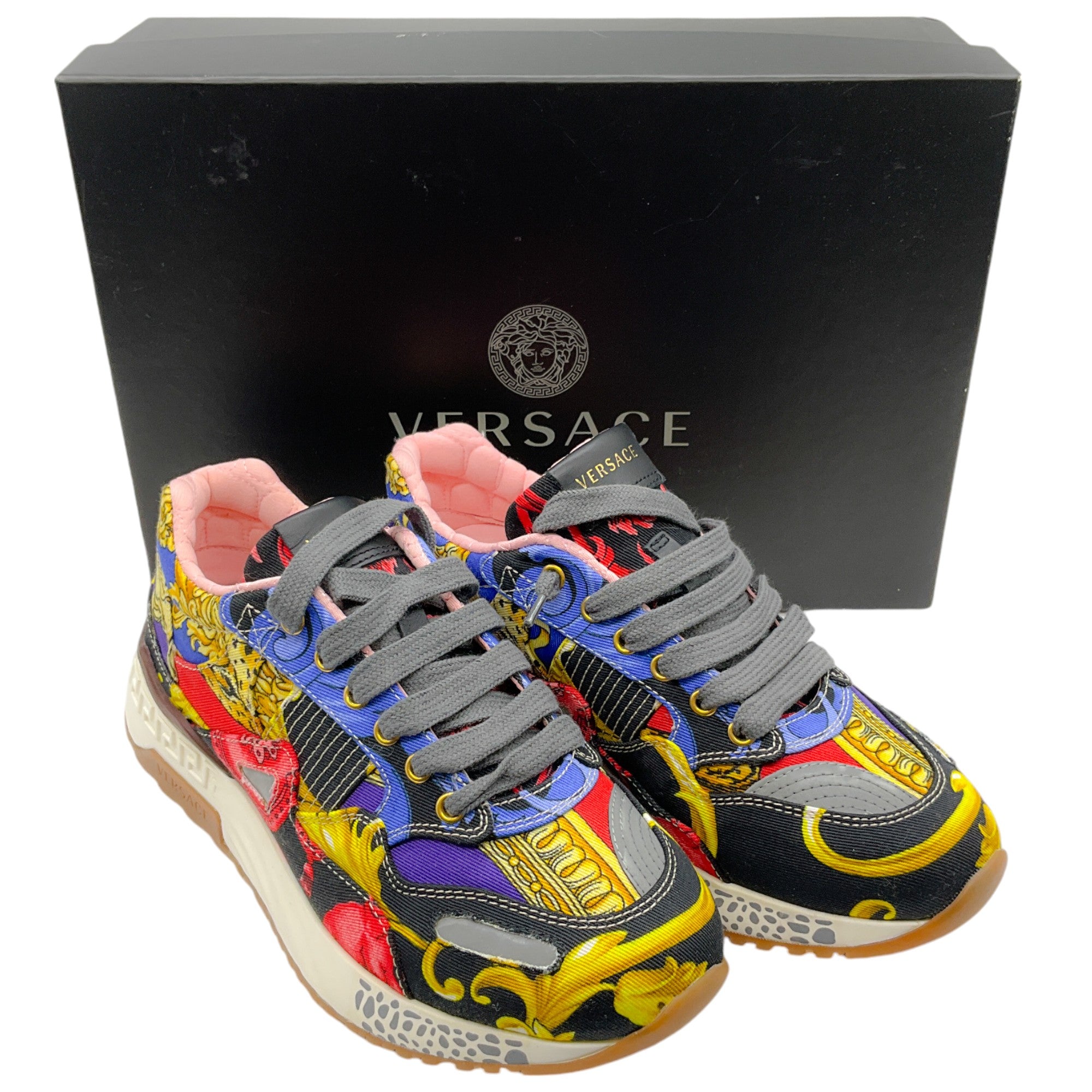 Versace Multi Baroque Print Achilles Sneakers