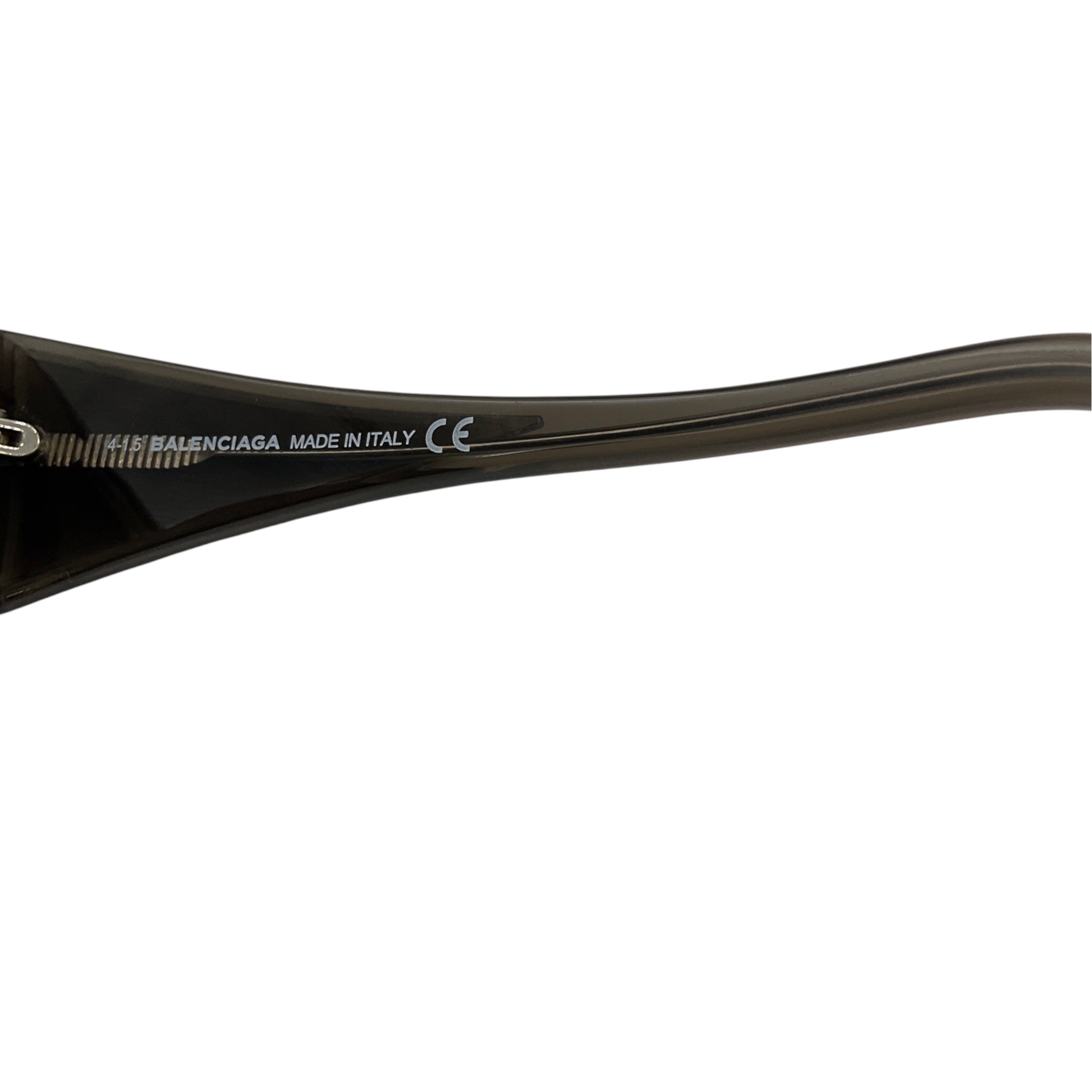 Balenciaga Grey Gradient Lens Cat Eye Acetate Sunglasses