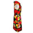 Load image into Gallery viewer, Oscar de la Renta Red Multi Floral Printed Midi Dress
