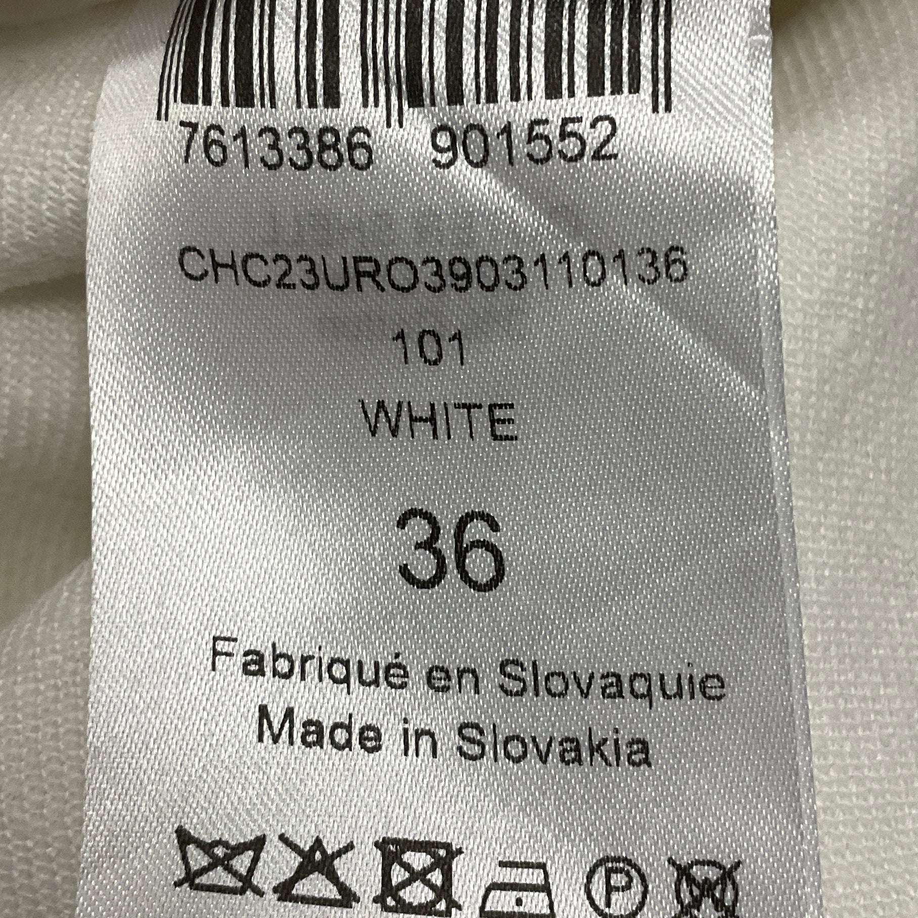 Chloe White Balloon Sleeve Linen and Cotton Dress