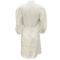 Load image into Gallery viewer, Chloe White Balloon Sleeve Linen and Cotton Dress
