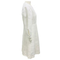Load image into Gallery viewer, Chloe White Balloon Sleeve Linen and Cotton Dress
