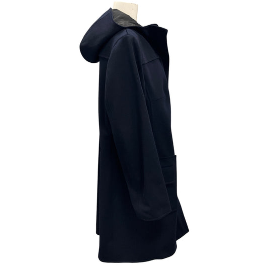 Akris Punto Navy / Black Reversible Wool and Tessuto Coat