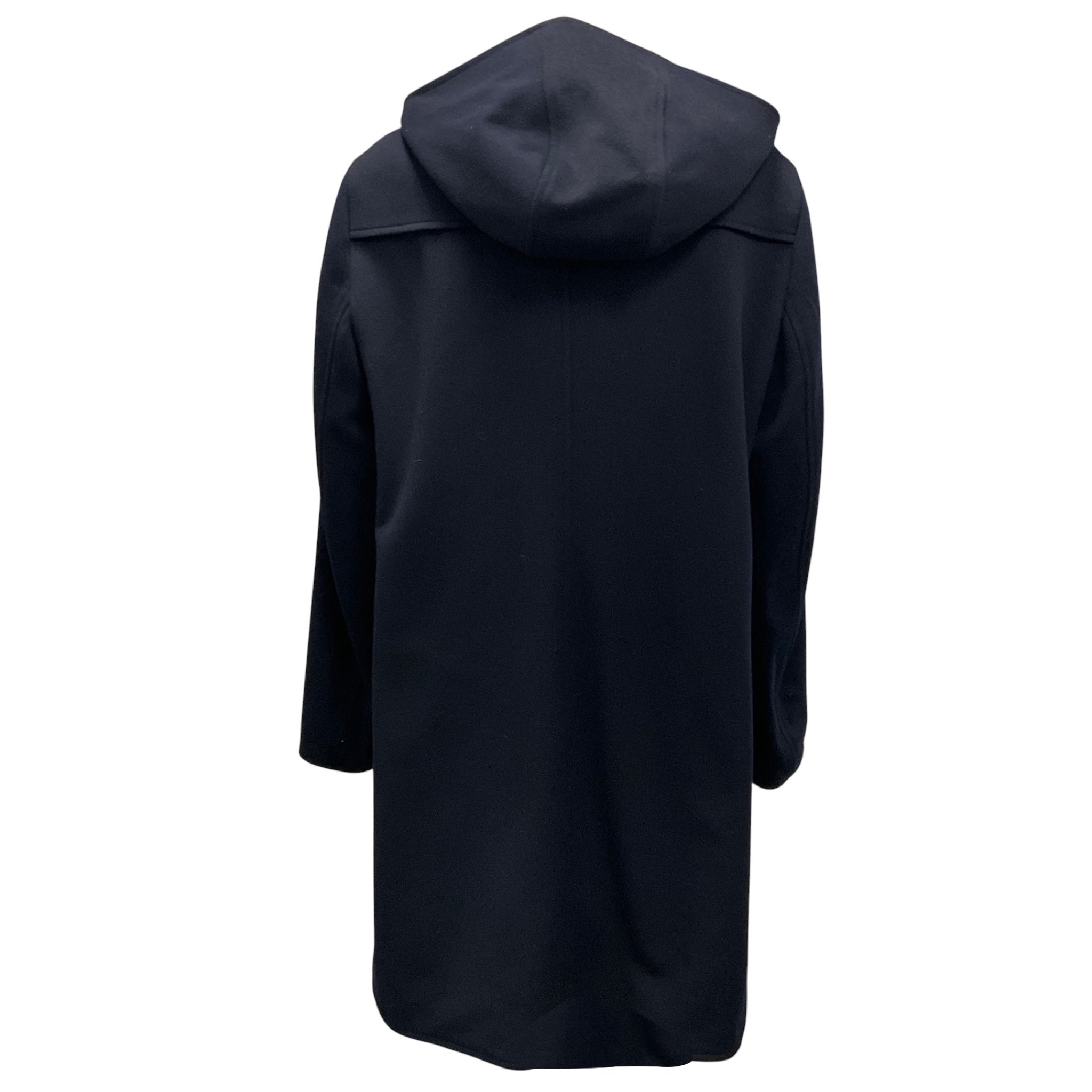 Akris Punto Navy / Black Reversible Wool and Tessuto Coat