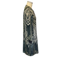 Load image into Gallery viewer, Etro Black / Grey / Beige Multi Printed Embellished Crepe Dress
