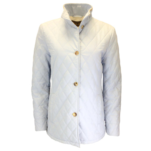 Loro Piana Light Blue Quilted Padded Storm System Rain & Wind Protection Jacket
