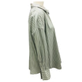 Load image into Gallery viewer, Brunello Cucinelli Green / Beige Striped Silk Shirt
