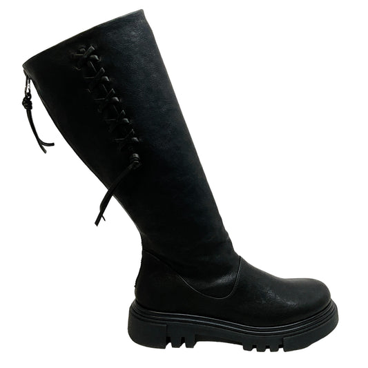 Henry Beguelin Black Leather Stivale Boots