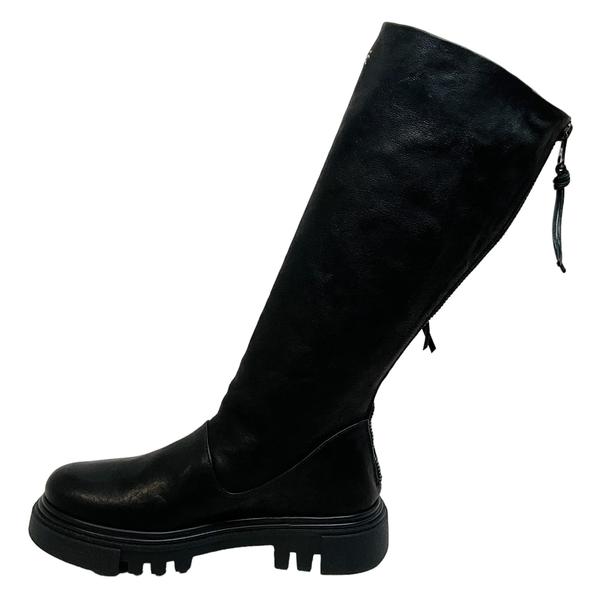 Henry Beguelin Black Leather Stivale Boots
