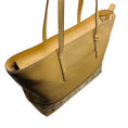 Load image into Gallery viewer, MCM Beige Leather Wilder Visetos Leather Shopper Tote Handbag

