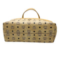 Load image into Gallery viewer, MCM Beige Leather Wilder Visetos Leather Shopper Tote Handbag
