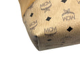 Load image into Gallery viewer, MCM Beige Leather Wilder Visetos Leather Shopper Tote Handbag
