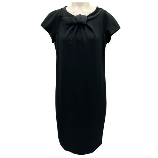 Moschino Black Bow Detail Crepe Dress