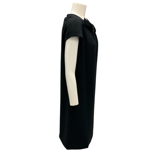 Moschino Black Bow Detail Crepe Dress