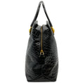 Load image into Gallery viewer, Versace Vintage 1990's Black Croc Embossed Satchel
