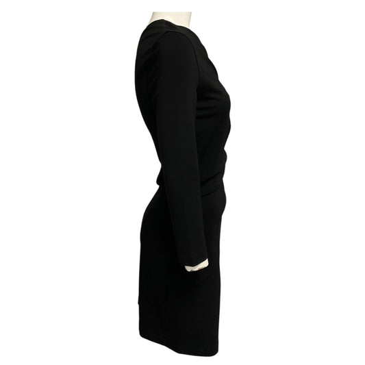 Roberto Cavalli Black One Shoulder Stretch Jersey Cocktail Dress
