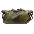 Load image into Gallery viewer, Gucci Green Python Bamboo Bar Bag
