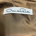 Load image into Gallery viewer, Oscar de la Renta Taupe Multi Bead Embellished and Embroidered Short Sleeved Flared Cocktail Dress

