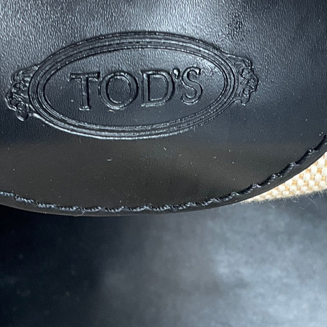 Tod's Black Double Top Handle Genuine Leather Tote Handbag