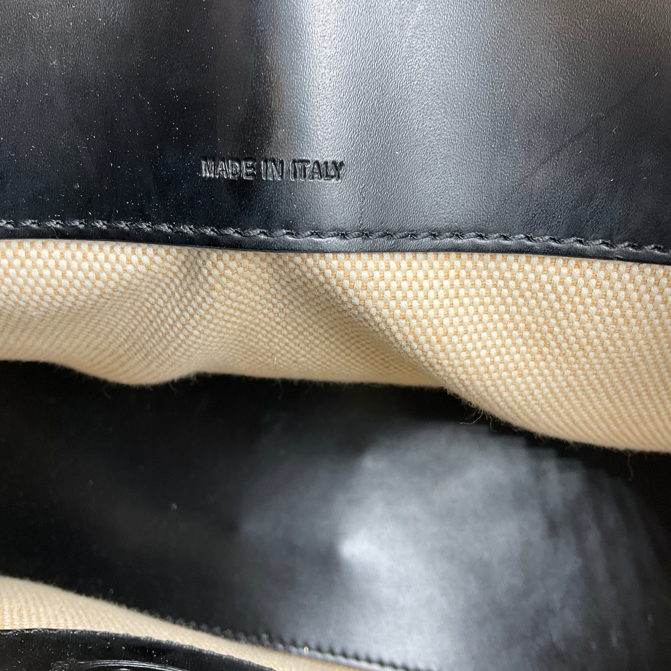 Tod's Black Double Top Handle Genuine Leather Tote Handbag