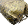 Load image into Gallery viewer, Gucci Green Python Bamboo Bar Bag
