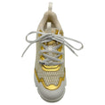 Load image into Gallery viewer, Christian Dior White / Gold D Connect Sneakers
