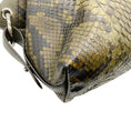 Load image into Gallery viewer, Gucci Green Python Bamboo Bar Bag
