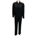 Load image into Gallery viewer, Maison Martin Margiela Black Long Sleeved Cinched Waist Crepe Jumpsuit
