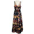 Load image into Gallery viewer, Marchesa Notte Black Multi Floral Jacquard Formal Dress / Evening Gown
