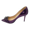 Load image into Gallery viewer, Jimmy Choo Purple Crystal Embellished Patent Leather Pumps
