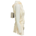Load image into Gallery viewer, McQueen Oyster Smashed Satin Asymmetric High Neck Top
