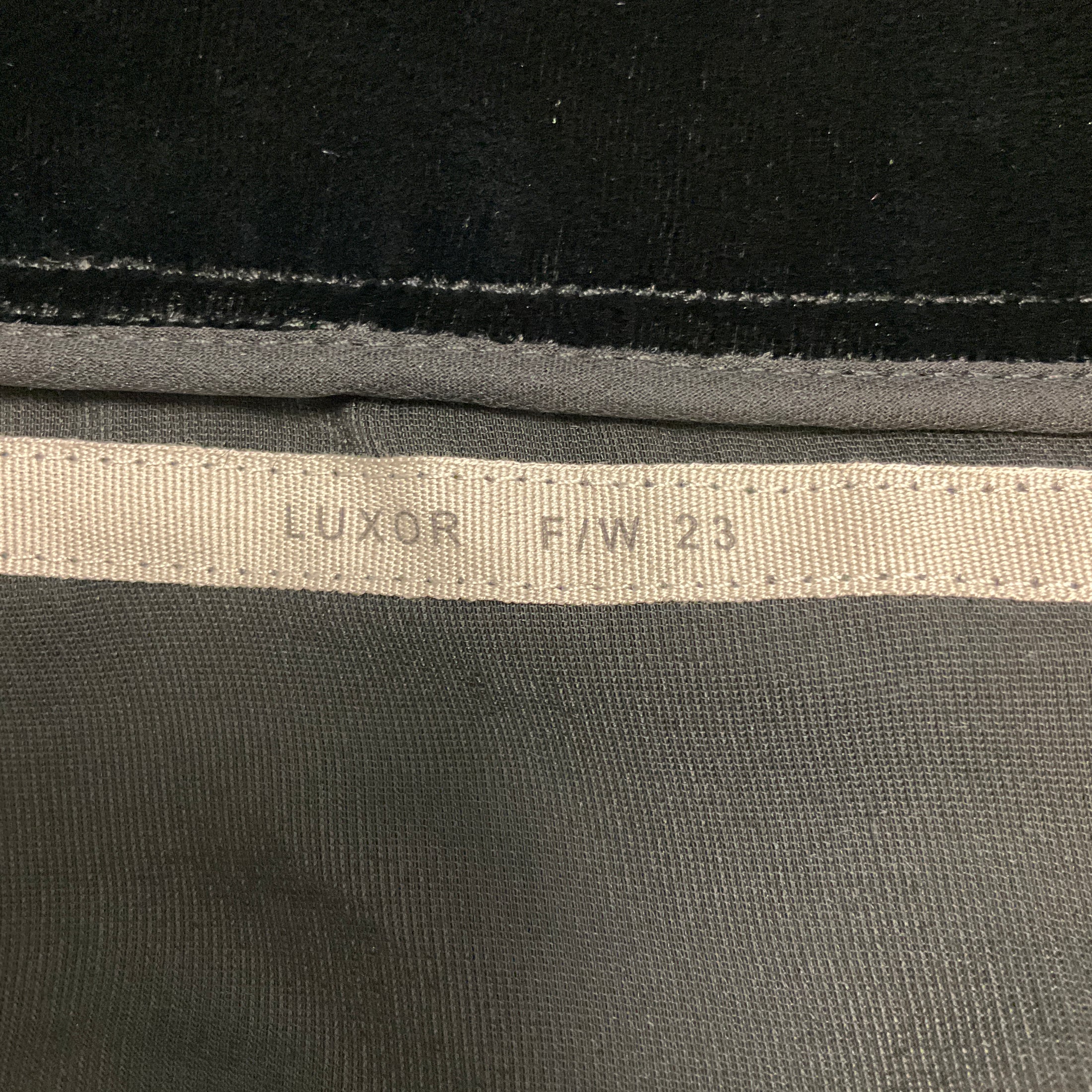 Rick Owens Black Luxor Collection Velvet Fluid Jumpsuit