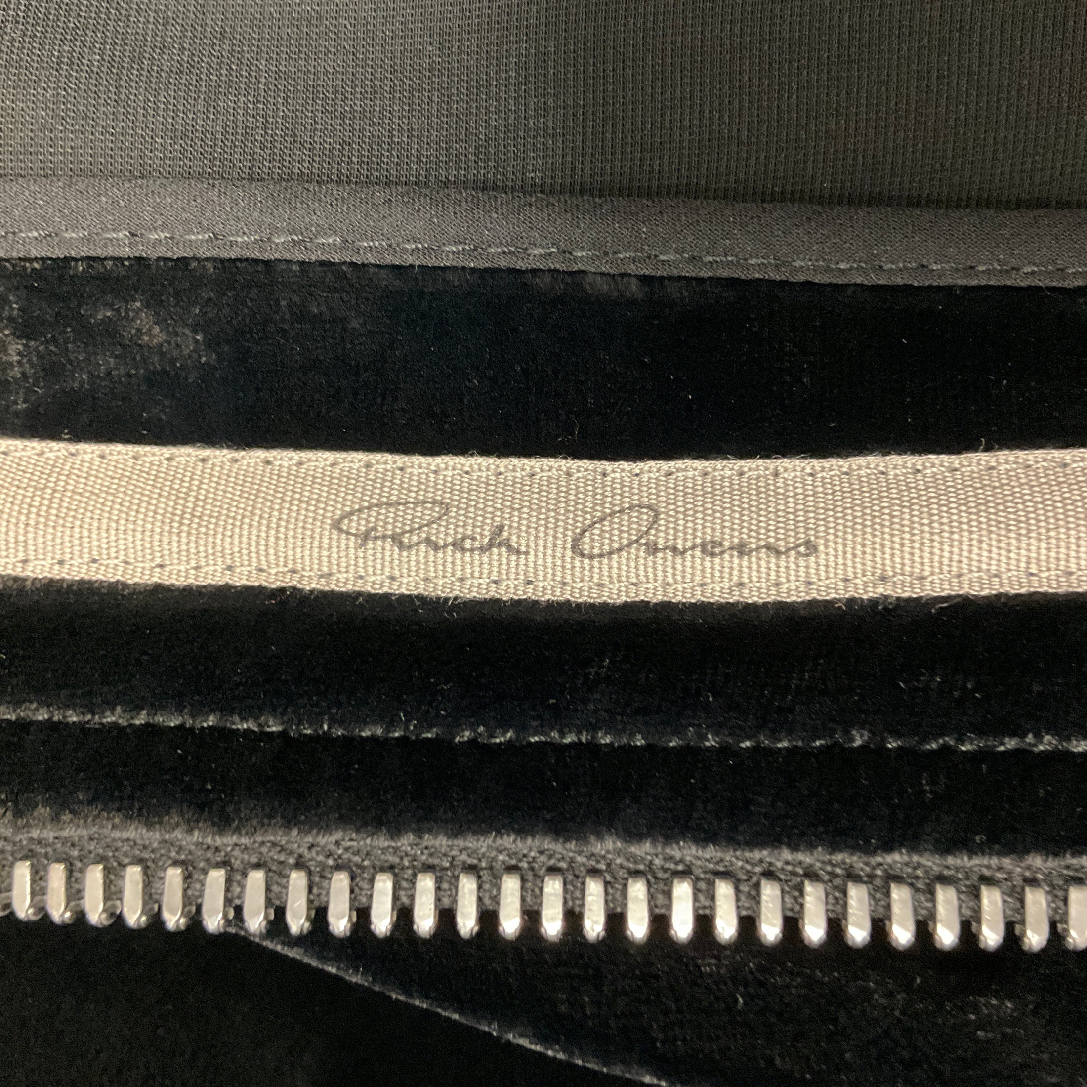Rick Owens Black Luxor Collection Velvet Fluid Jumpsuit