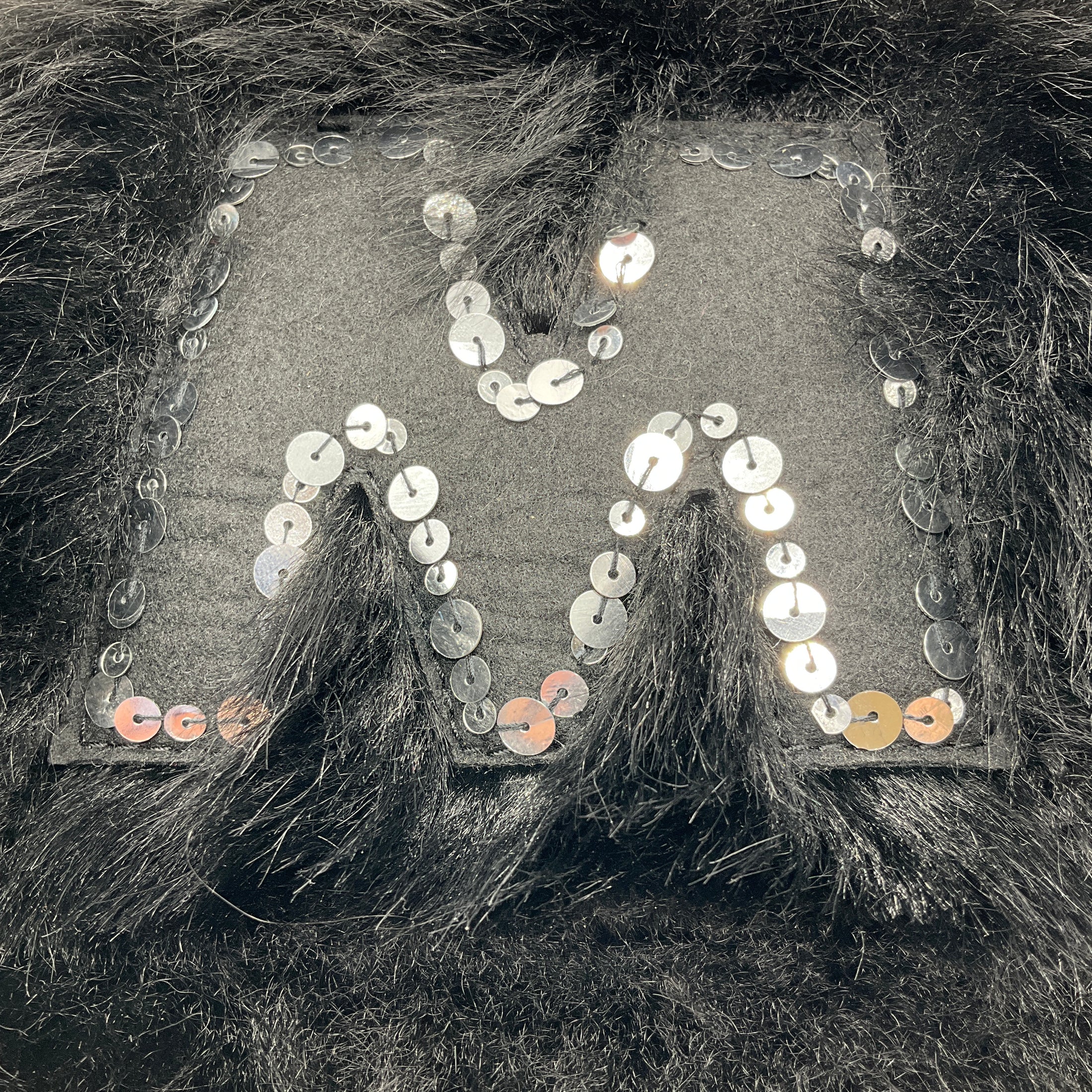 Marni Black Faux Fur Shoulder Bag