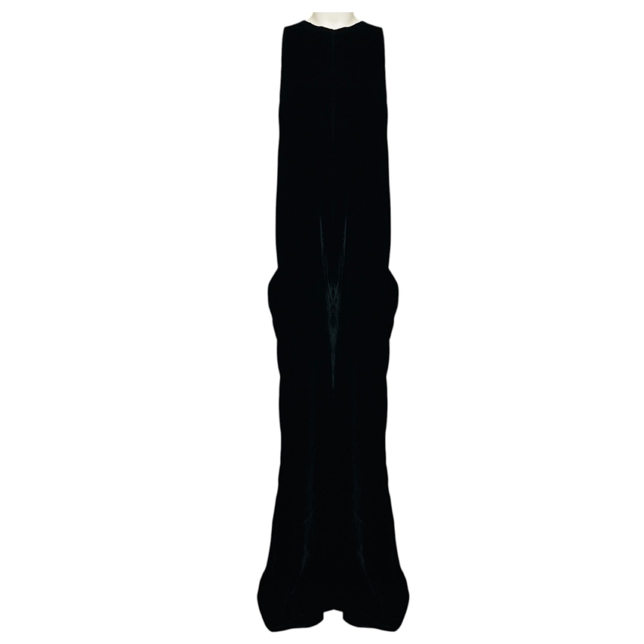 Rick Owens Black Luxor Collection Velvet Fluid Jumpsuit