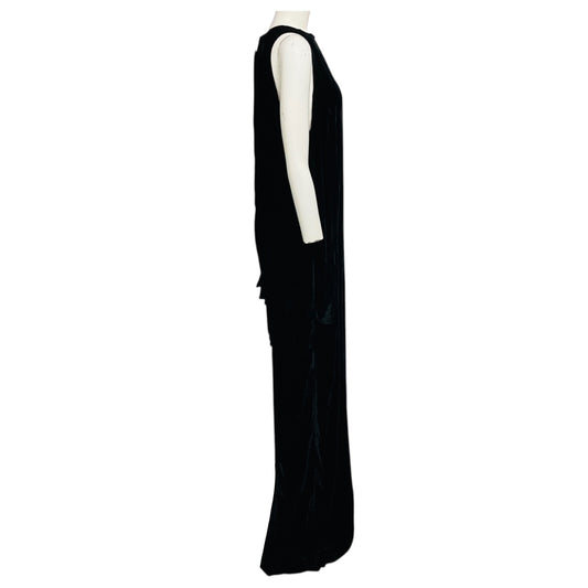 Rick Owens Black Luxor Collection Velvet Fluid Jumpsuit