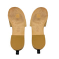 Load image into Gallery viewer, Chanel Tan / Black Logo Leather and Cork Slide Sandals
