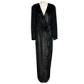 Load image into Gallery viewer, Brandon Maxwell Black Long Sleeved Shimmer Velvet Gown / Formal Dress
