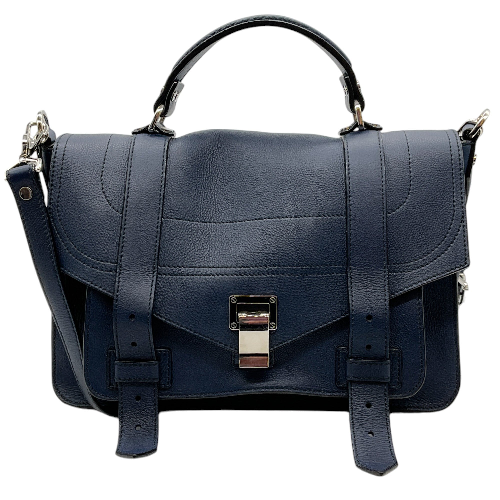 Proenza Schouler Blue Leather PS1 Medium Shoulder Bag
