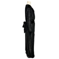 Load image into Gallery viewer, Brandon Maxwell Black Long Sleeved Shimmer Velvet Gown / Formal Dress
