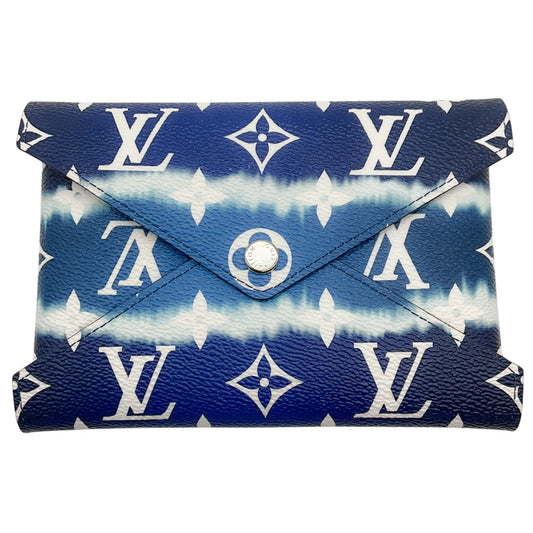 Louis Vuitton Blue Dyed Limited Edition Escale Kirigami Envelope Pouch
