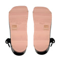 Load image into Gallery viewer, Prada Black / Light Pink Scalloped Sole Ankle Strap Leather Platform Sandals
