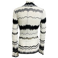 Load image into Gallery viewer, Missoni White / Black Chevron Knit Blazer Jacket
